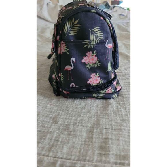 Oklm Flamingo Floral Hanging Travel Toiletry Cosmetic Makeup Organizer Bag - Picture 4 of 6